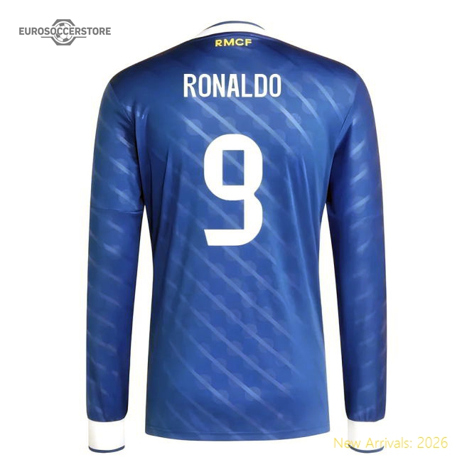 Supporter 2025-2026 Real Madrid Long Sleeve Third Shirt (Ronaldo 9)