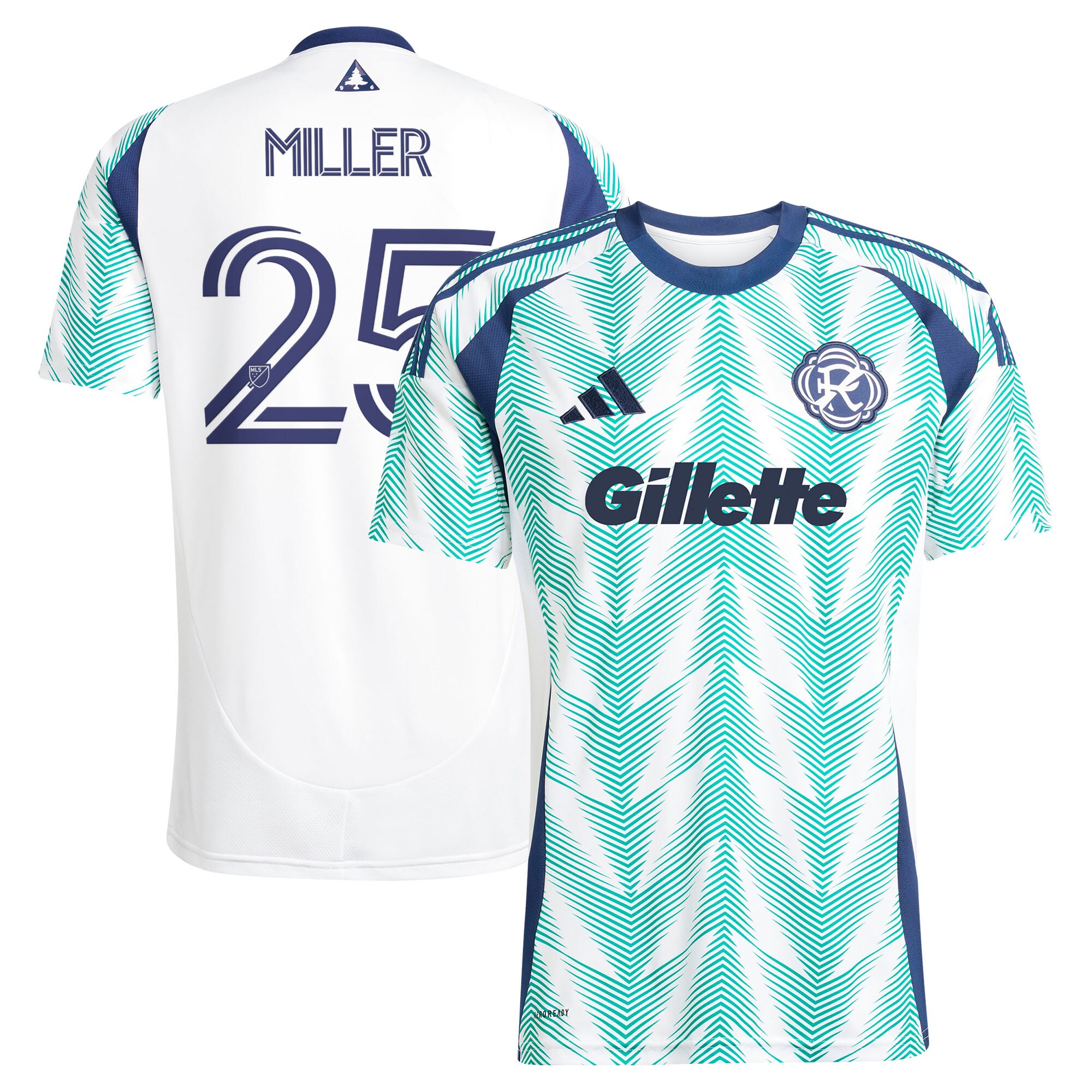 [LK] Peyton Miller New England Revolution 2025 Eastern White Pine X Flag of New England Replica Jersey - White