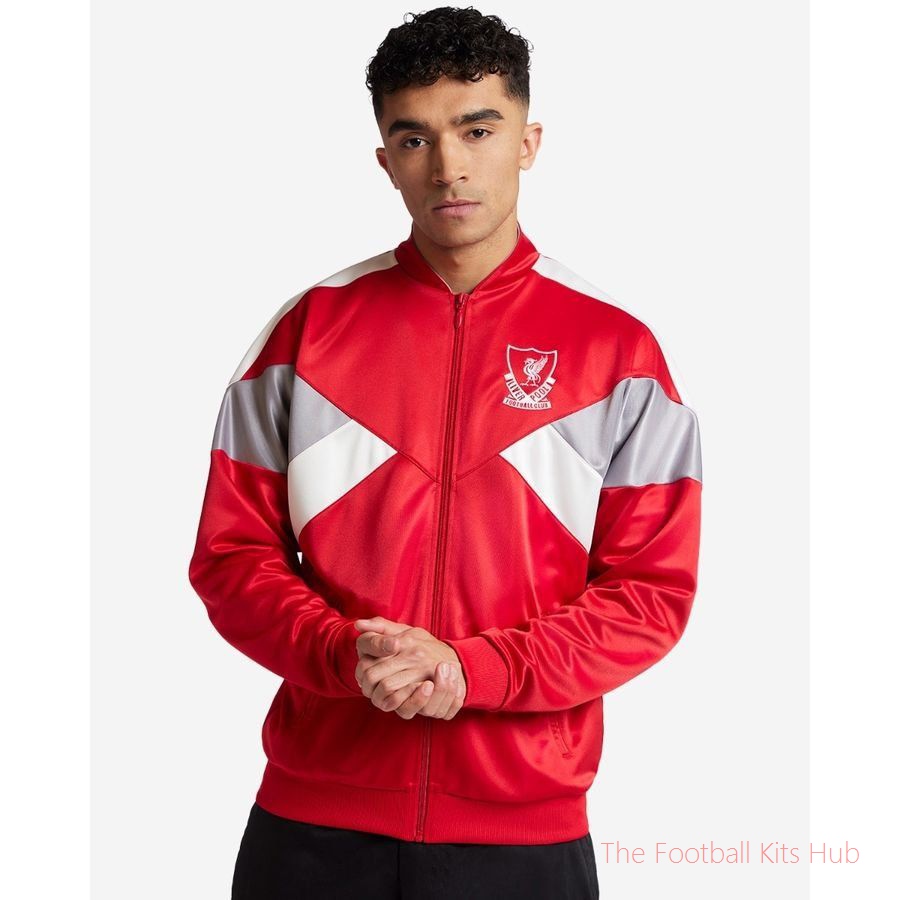 Liverpool Track Top 88/89 Full Zip - Red/White