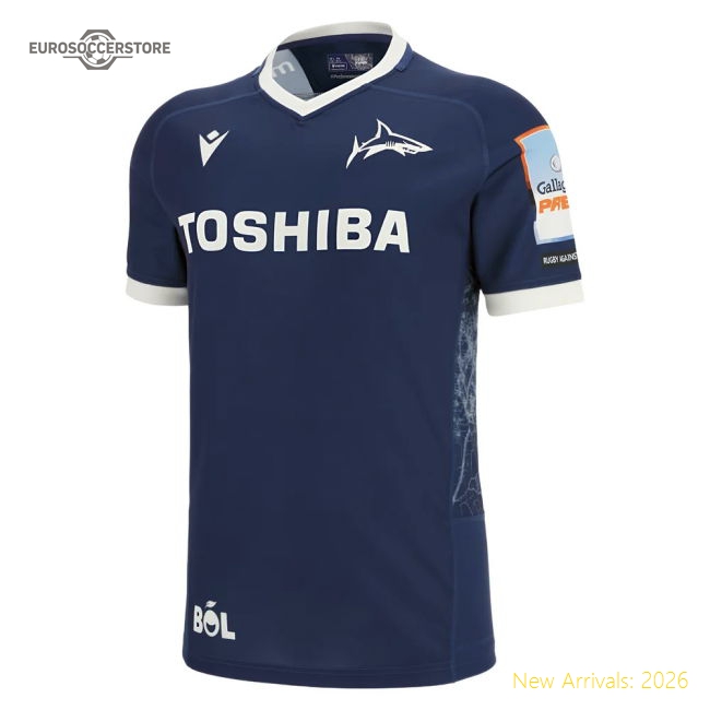 2025-2026 Sale Sharks Home Rugby Shirt (Kids) (Your Name)