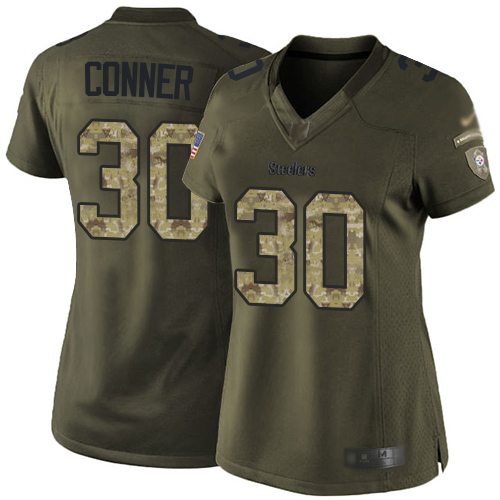 NFL P S Steelers #30 James Conner Green Limited Jersey - High Quality