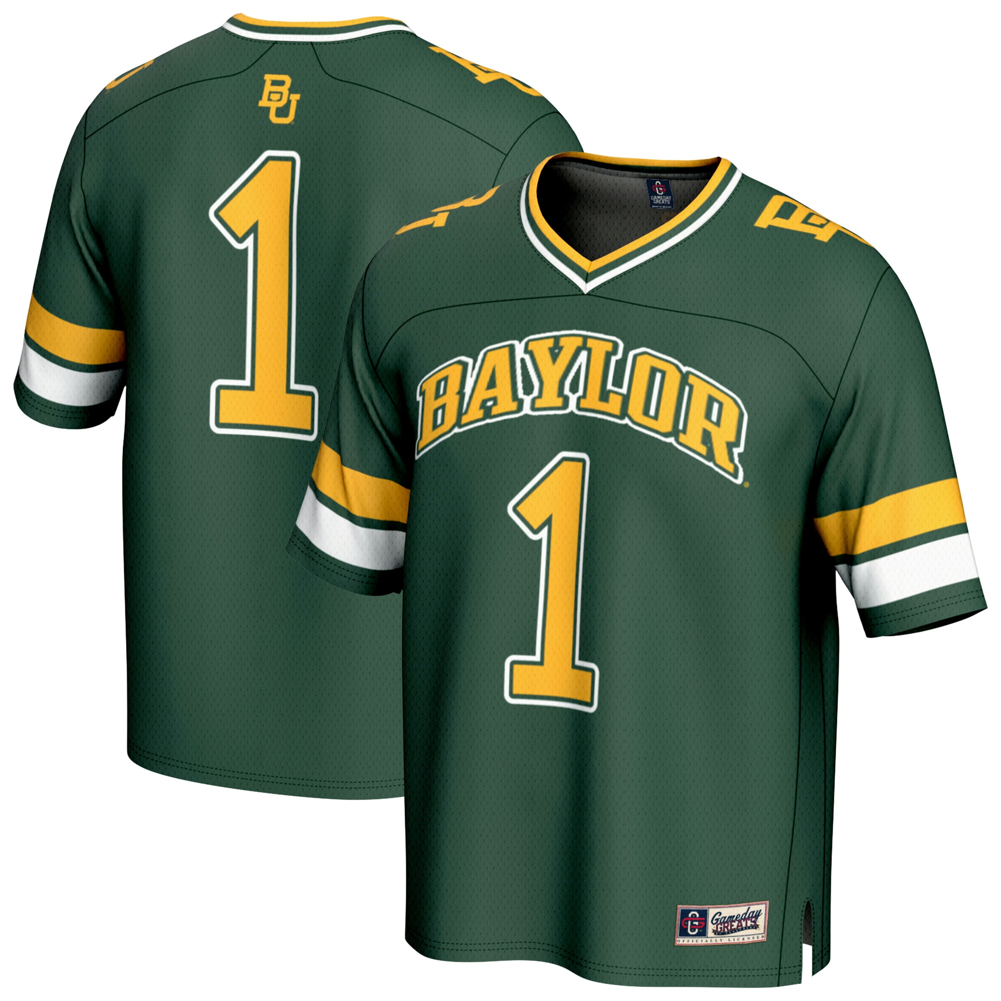 #1 Baylor Bears GameDay Greats Youth Collegiate Football Fashion 2026 Season Football Jersey - Green