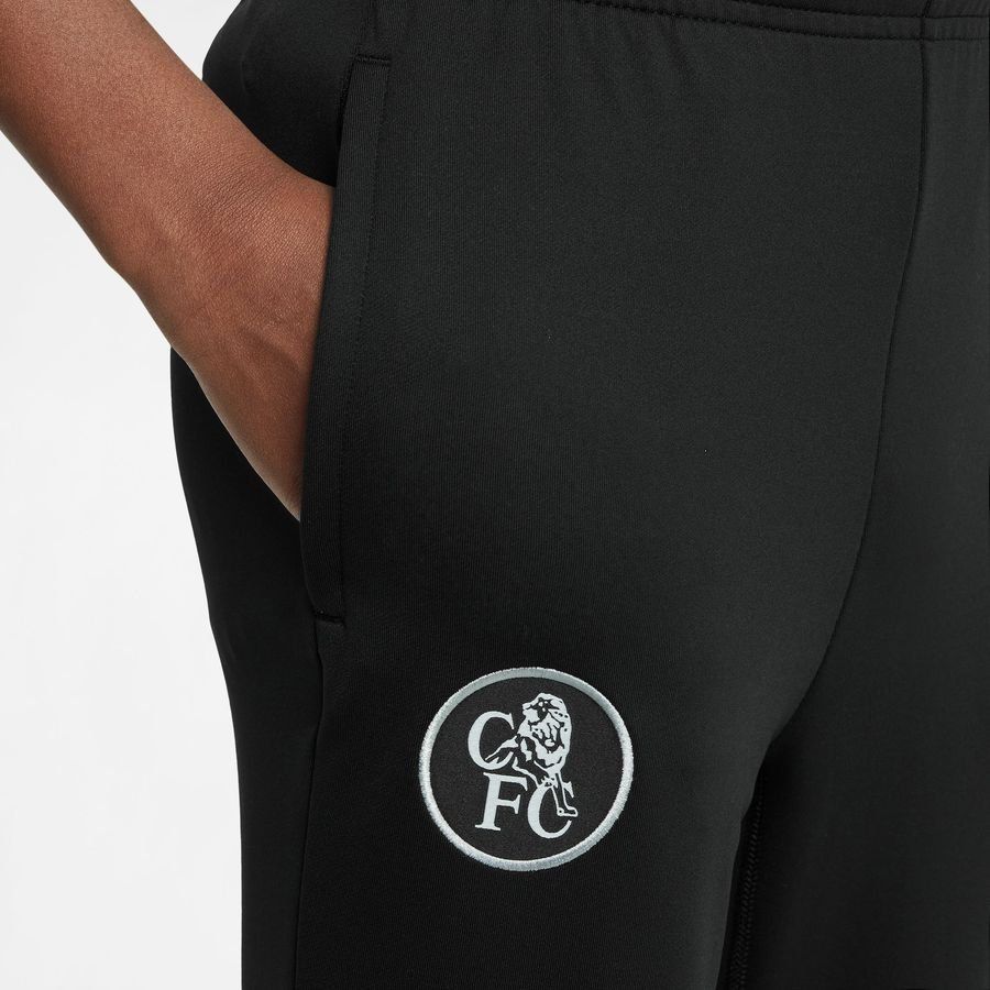 Chelsea Training Trousers Dri Fit Strike 3rd Jet Black/field Silver Ki