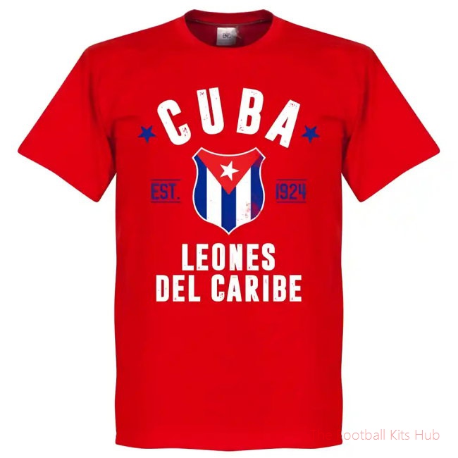 Men Cuba Established T-Shirt - Red