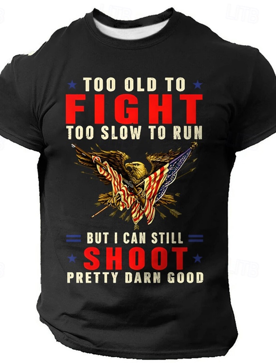 4th of July 2026 250th Memorial Day Men's Patriotic Patriot 3D Print US Flag Veteran Crew Neck Short Sleeve T-Shirt Sports Street