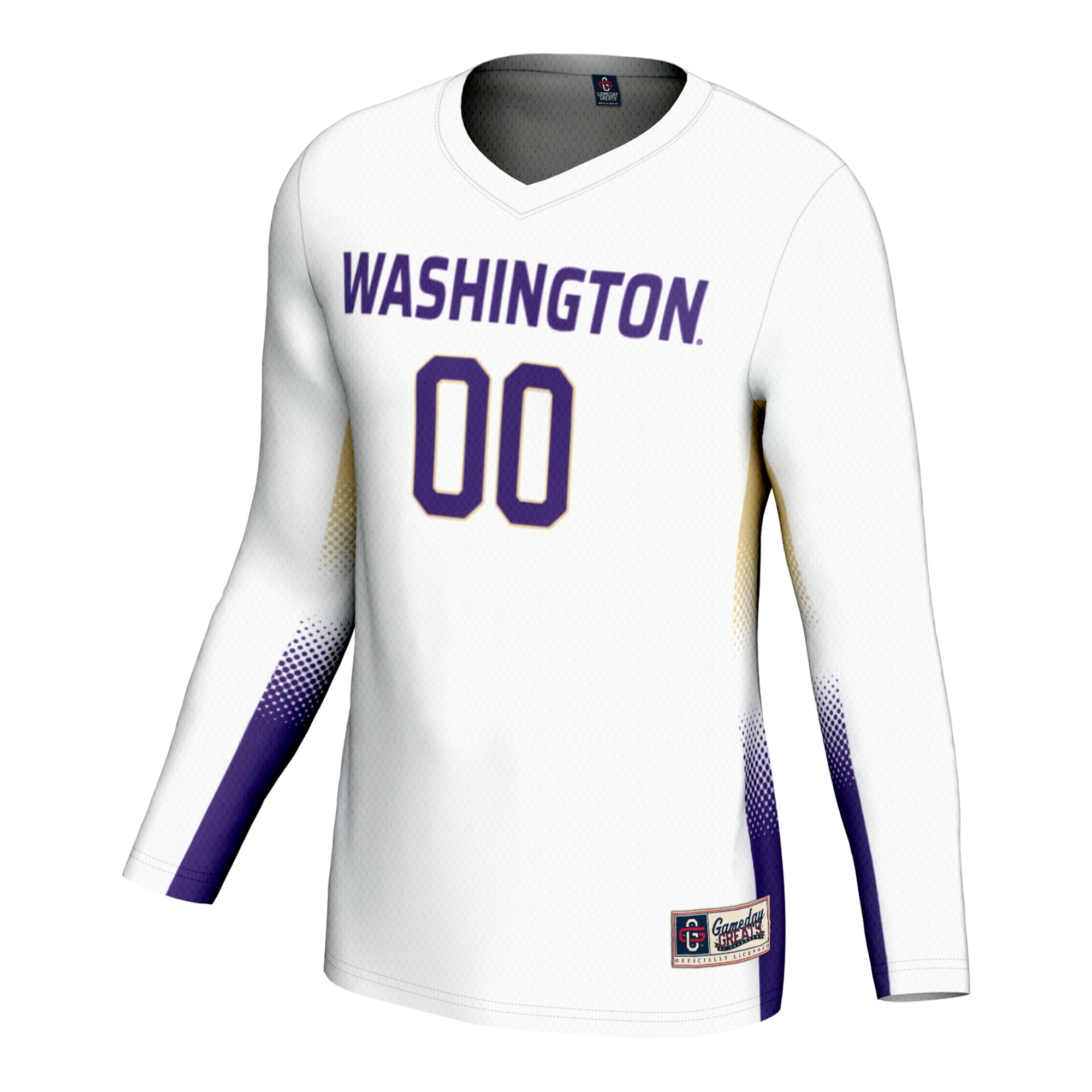 Washington Huskies GameDay Greats Youth NIL Lightweight Volleyball Jersey - White