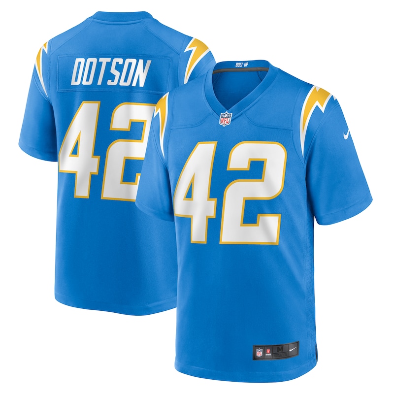 None Elijah Dotson LA Chargers Professional Replica Jersey Game Day We