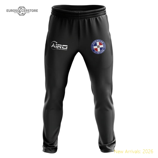 Dominican Republic Concept Football Training Pants (Black)