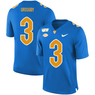 Men's None Blue 2024 performance Nicholas Grigsby #3 high quality