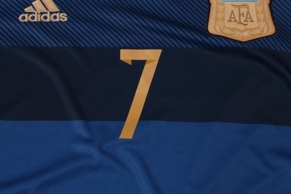 Premium Quality Argentina 1415 Away Soccer Shirt 7 DI MARIA