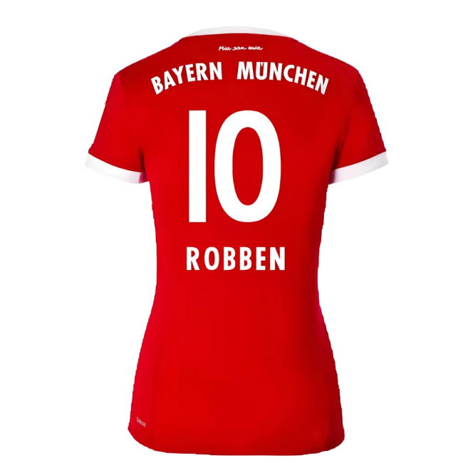 Bayern Womens Home Shirt Xl Excellent Xl Robben #10 Authentic Desi...