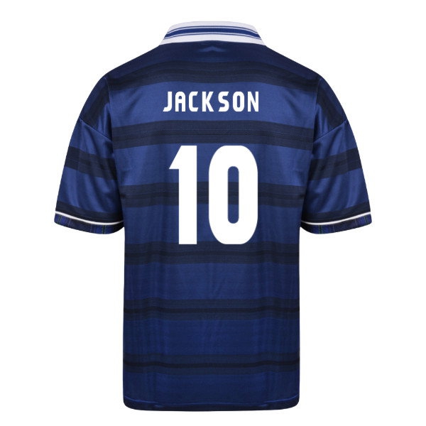 [DDJ] Score Draw Scotland 1998 World Cup Finals Retro Football Shirt (Jackson 10)