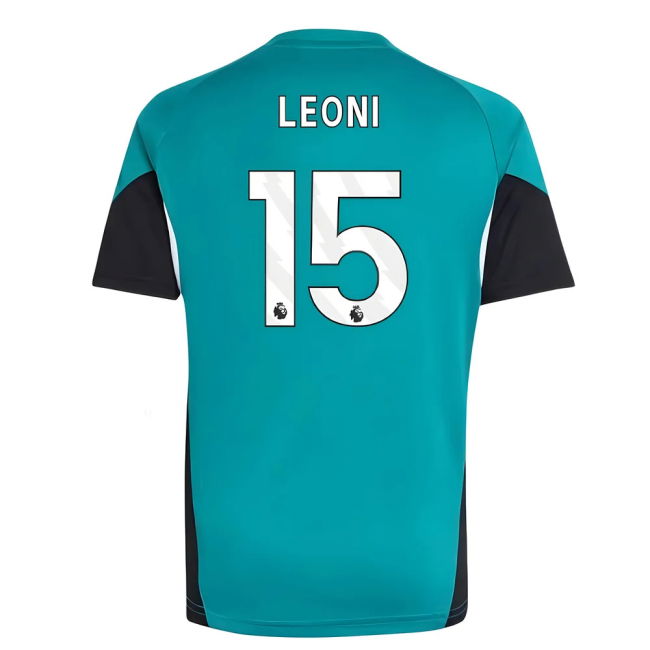 2025-2026 Liverpool Jersey (Green) - Kids (Leoni 15) (Green)