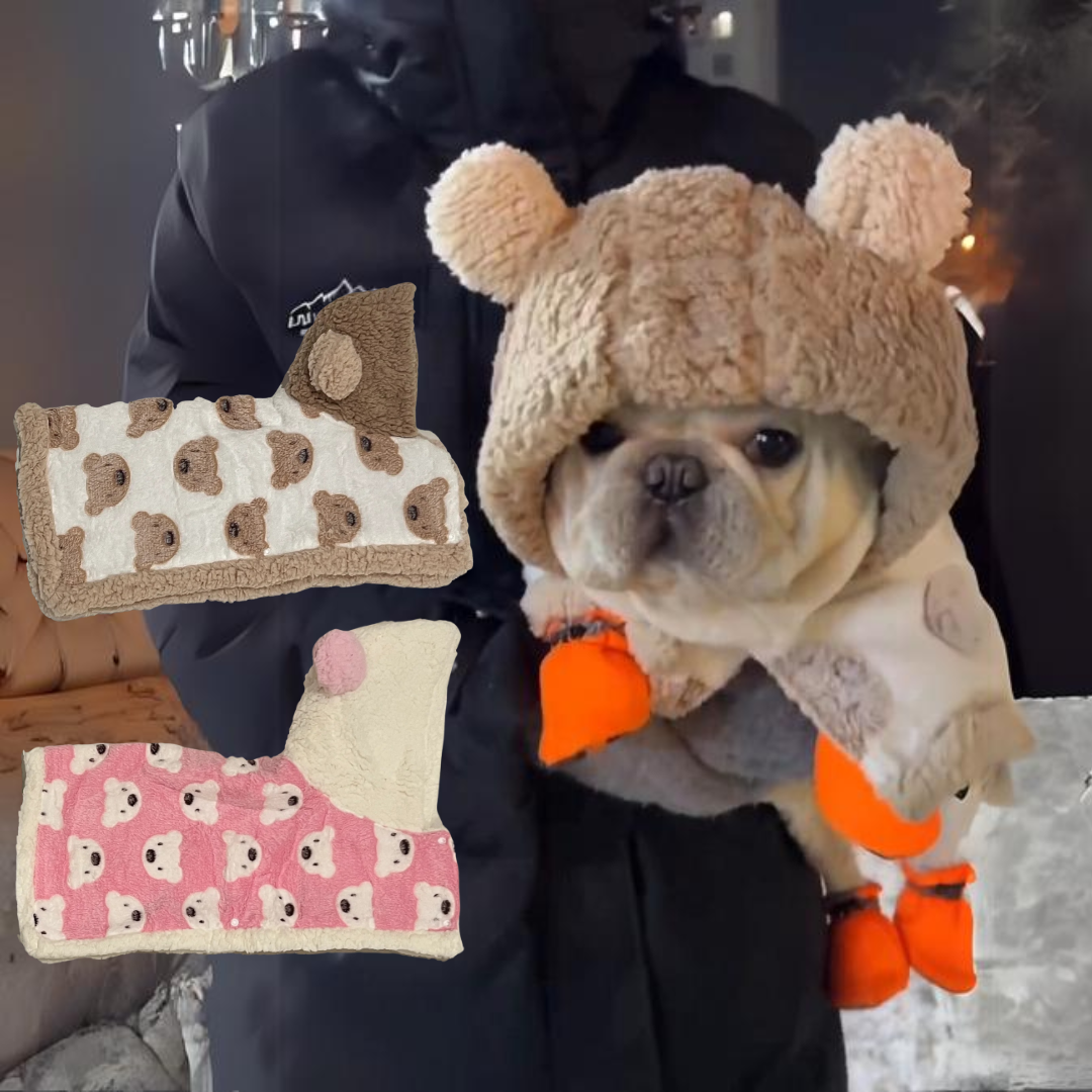 Owner Frenchie Bear Hooded Cape Cloak For Frenchie Fans | Durable Build