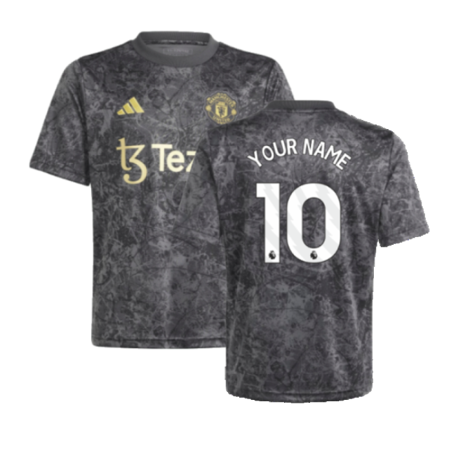 2023-2024 Manchester United Authentic Shirt (Black) | Premium