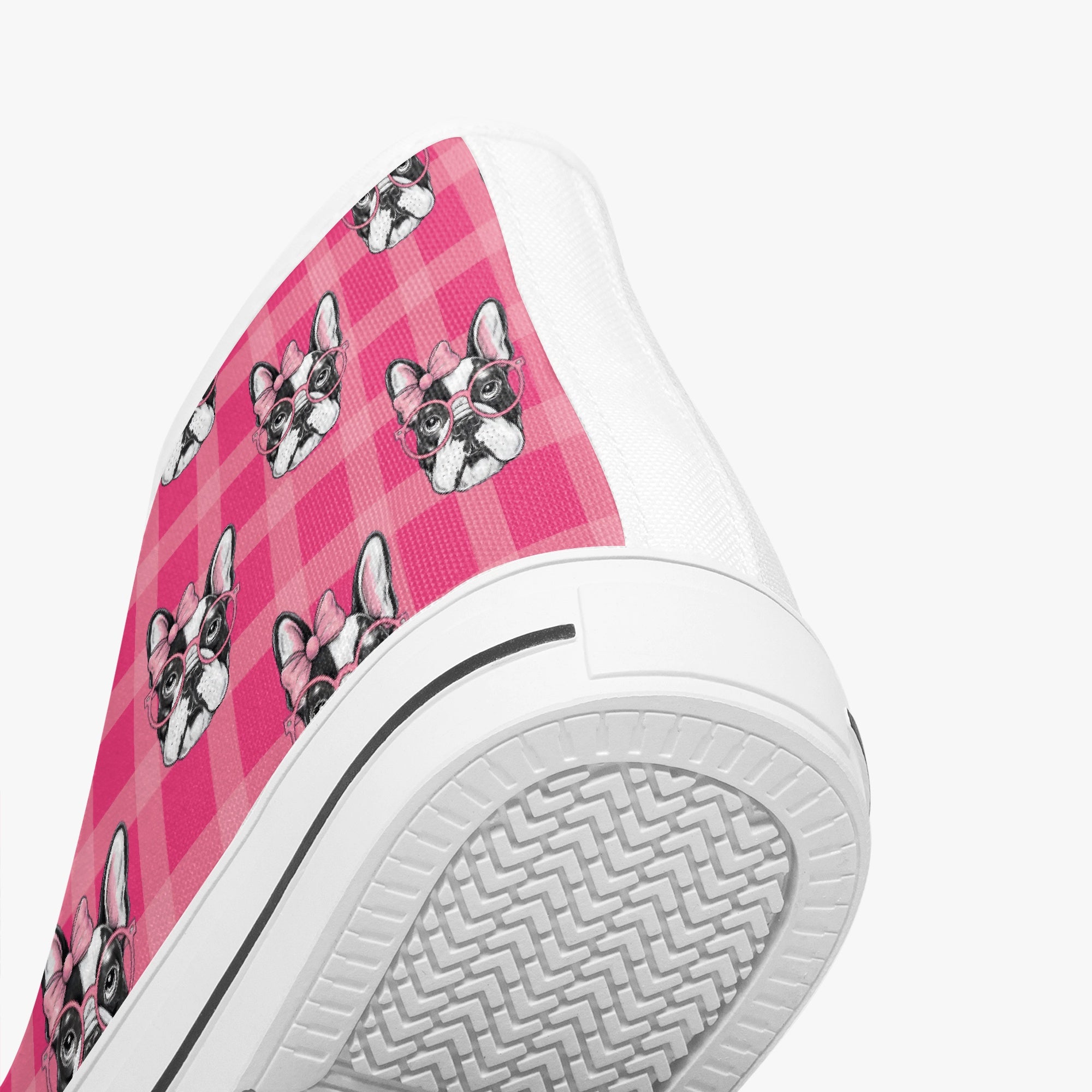 French Bulldog Lover Jackson Classic High Top Canvas Shoes Casual Footwear