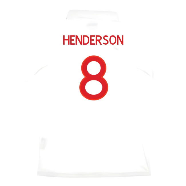 HENDERSON 8 Pro Style England Home Player Jersey 2010-2011