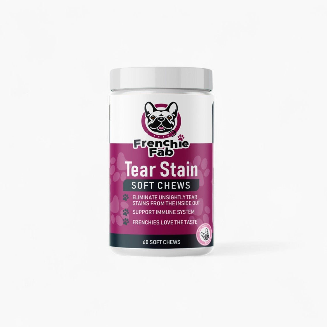 Frenchie Tear Stain Soft Chews – Immune Support Stain Reduction (Frenchie Fab)