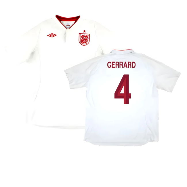 Pro Style England Home Player Jersey 2012-2013 (Gerrard 4)