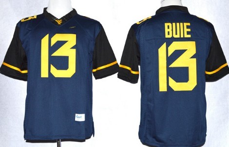 match worn Men's None Andrew Buie #13 Blue 2013 Football Jersey