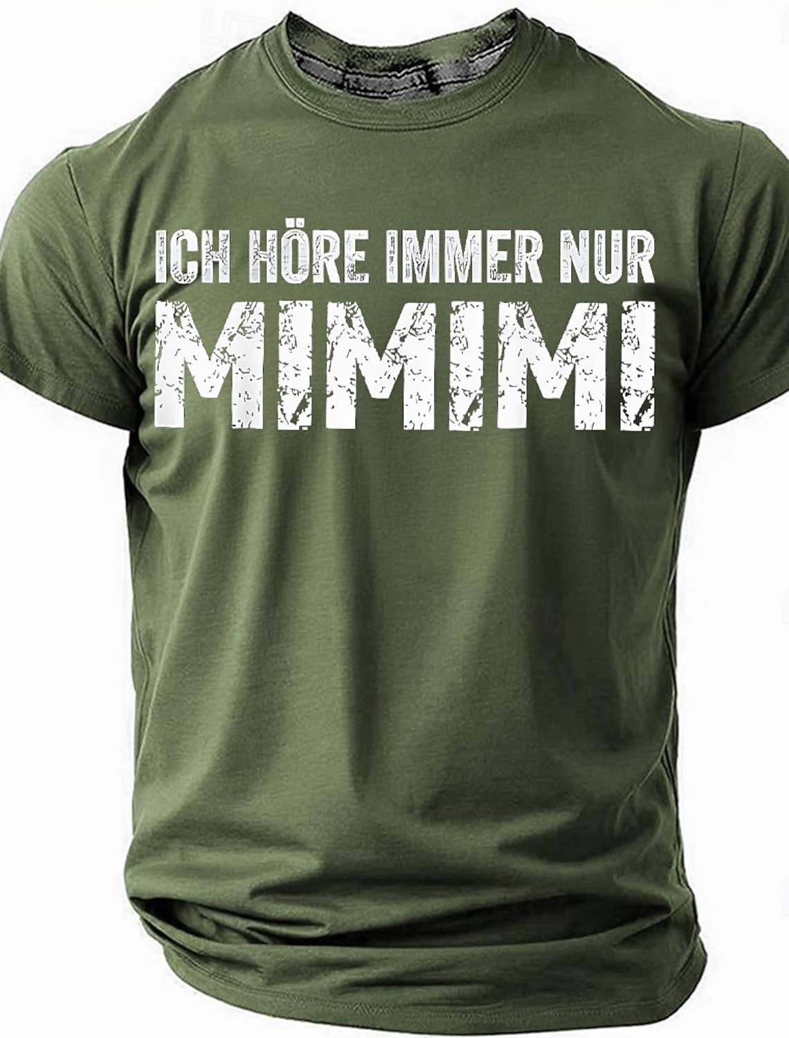 Men's Graphic T-Shirt: Funny 'Ich Höre Immer Nur Mimimi' German Saying, Short Sleeve Lifestyle Humor Tee