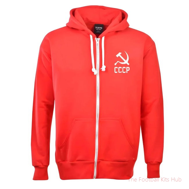 Soviet Union (CCCP) Zipped Hoodie - Red