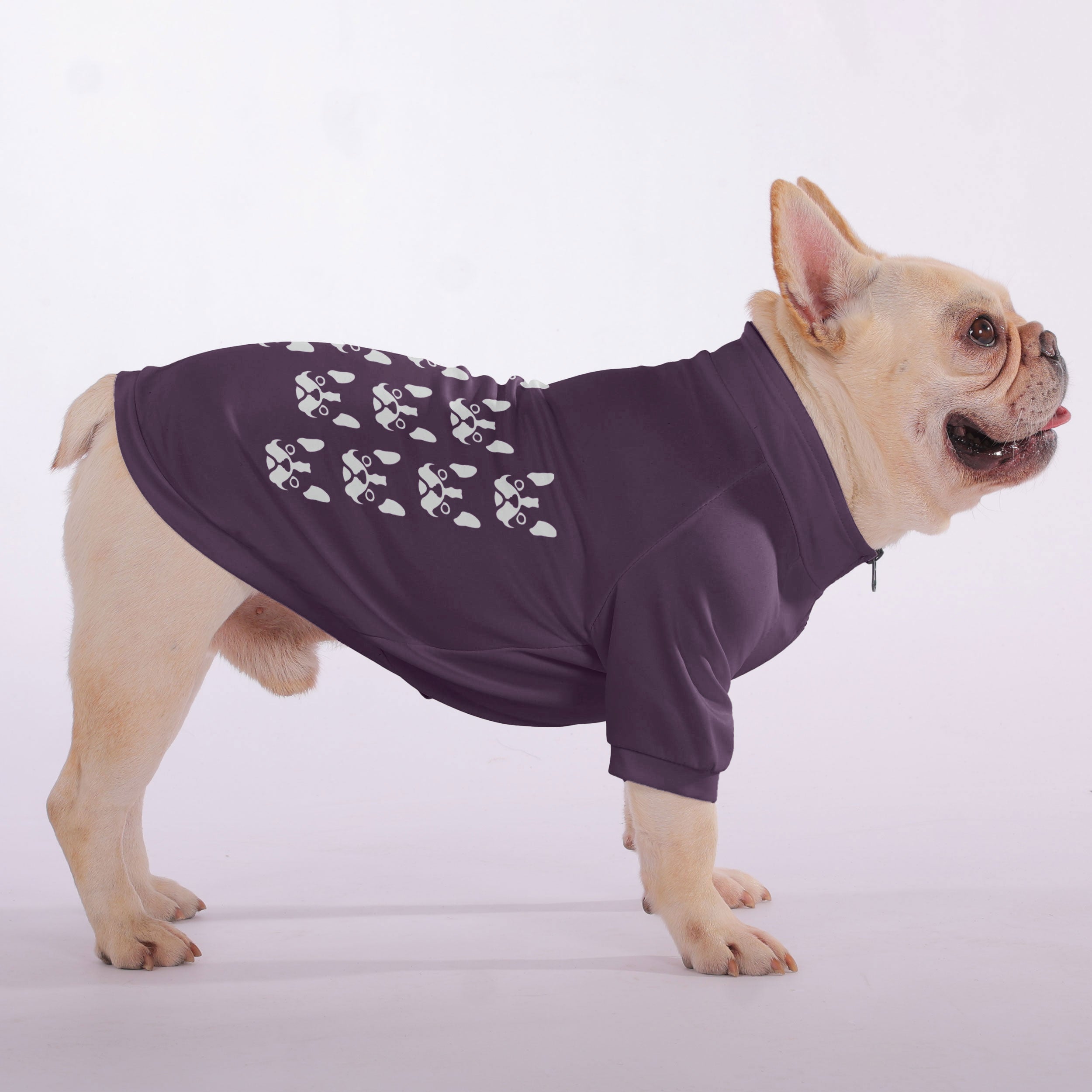 Zip-up Sweatshirt For French Bulldogs For Dog Lovers | Trendy Style