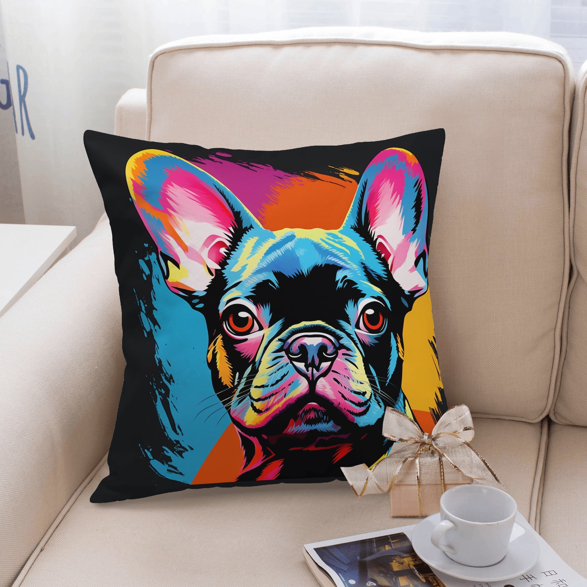 Pillow Covers For Frenchie Lovers For Frenchie Pups | Vet-recommended