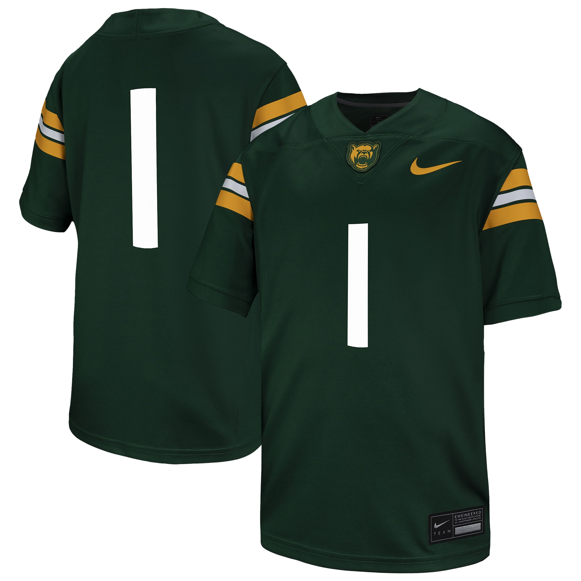 [Youth] Baylor Bears #1 Football Jersey - Green | Stadium Series 2026/27