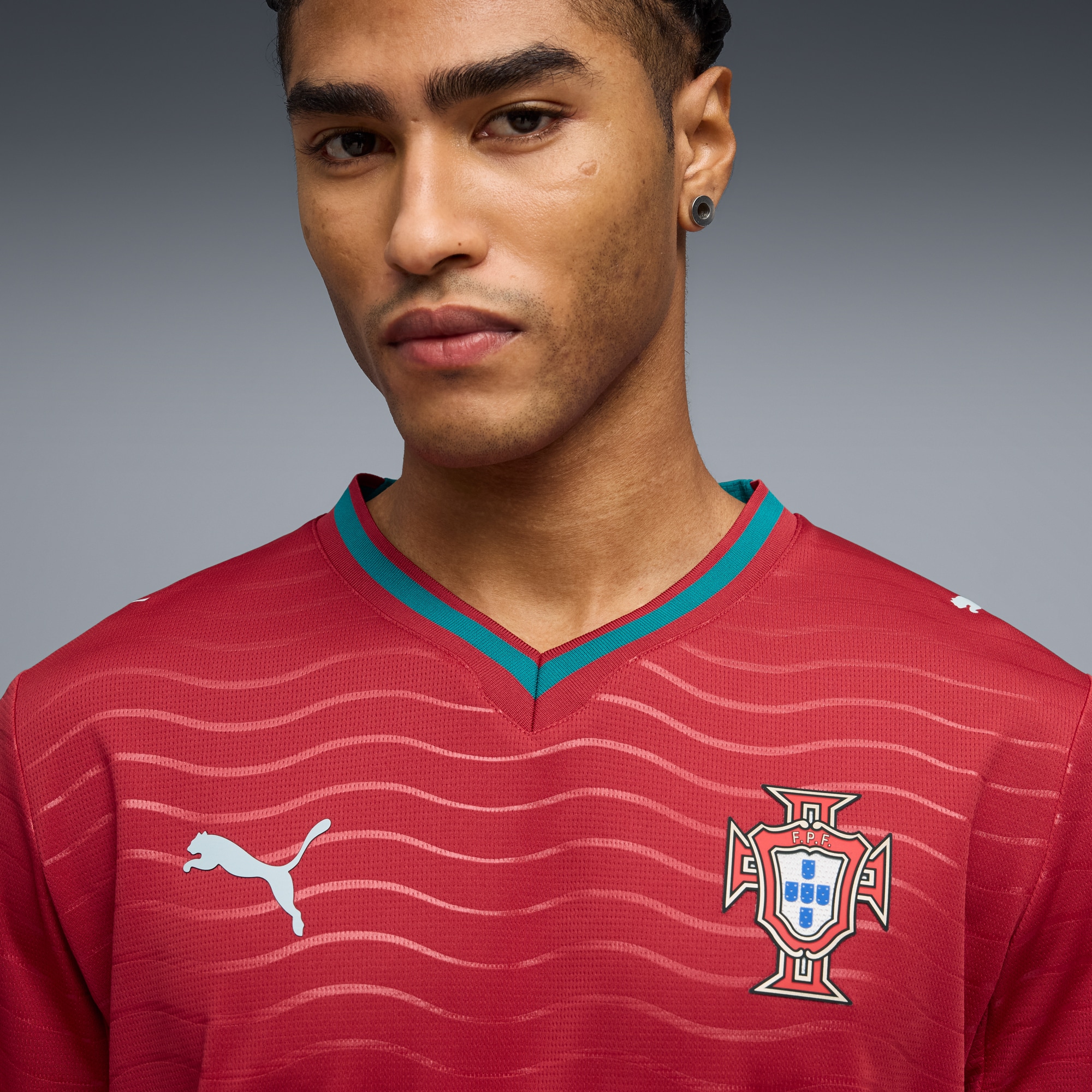 [SJH] Portugal National Team 2026 Home Replica Long Sleeve Jersey - Red