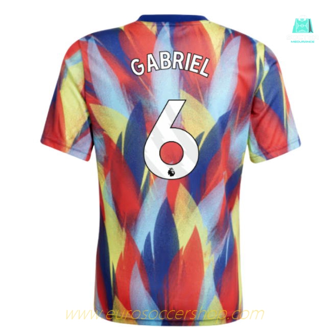 2025-2026 Arsenal Pre-Match Shirt (Victory Blue) - Kids (Gabriel 6)