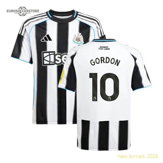 High-quality Newcastle Kids Jersey Gordon 2025-2026 Aeroready