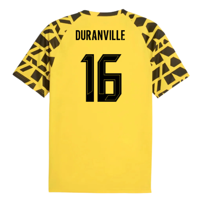 2025-2026 Dortmund Borussia Warm Up Jersey (Yellow) (Duranville 16)