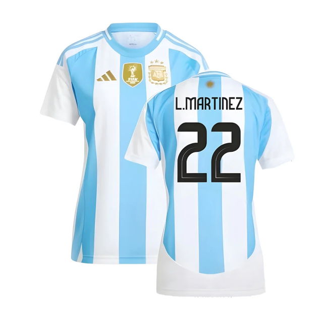 High 2024-2025 Argentina Home Shirt (Ladies) (L.Martinez 22)