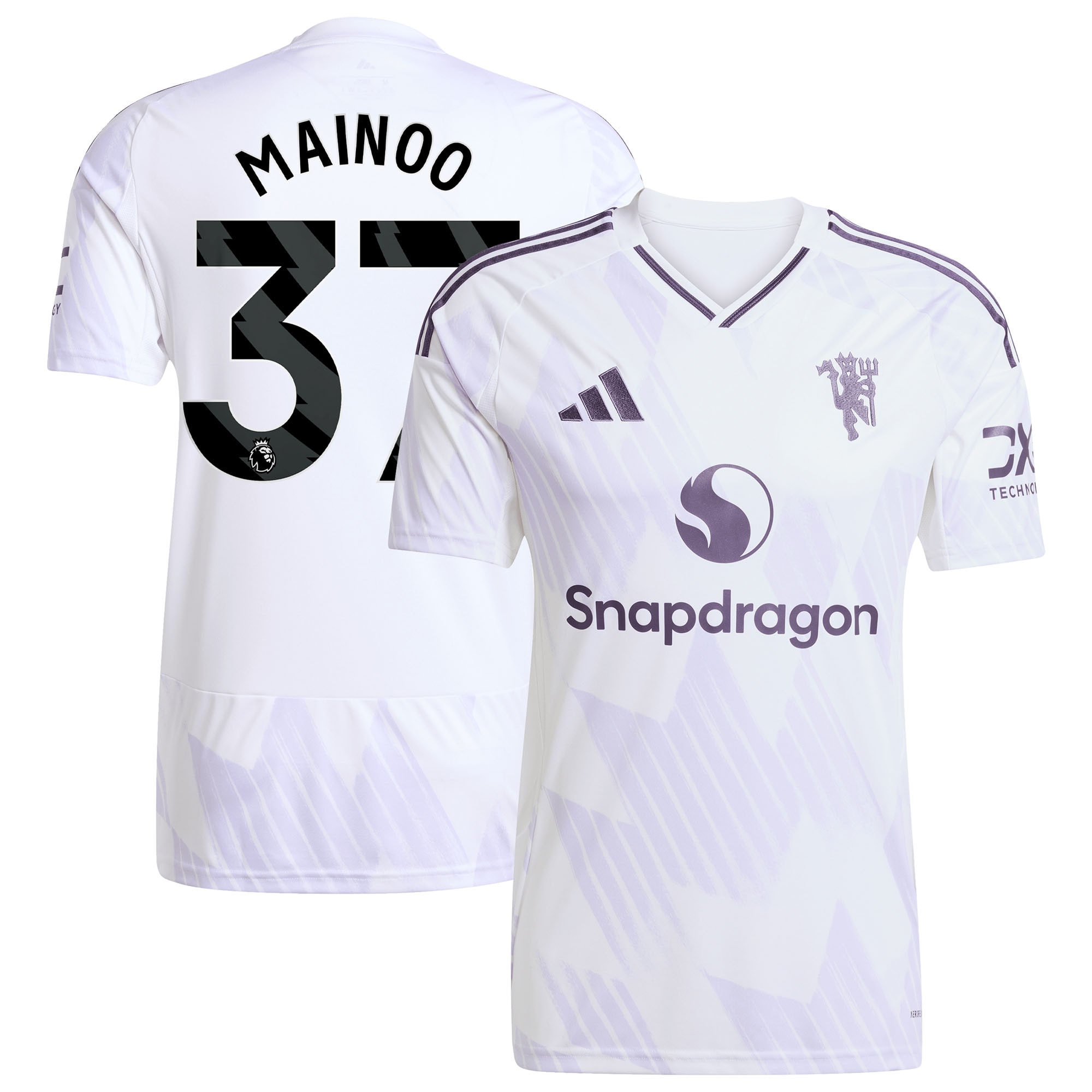 [SJH] Kobbie Mainoo Manchester United 2025/26 Away Replica Player Jersey - White