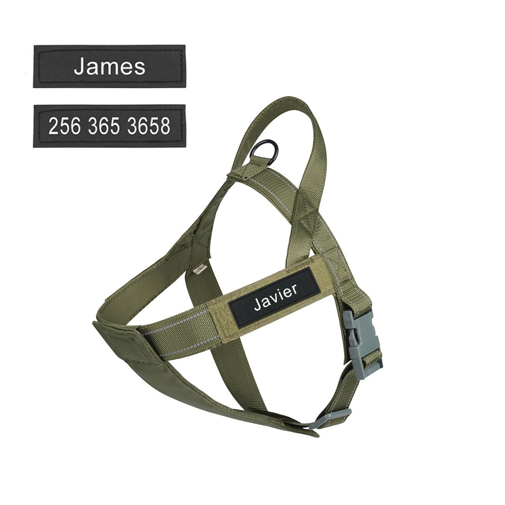 Frenchie Personalized Vest-style Tactical Chest Harness