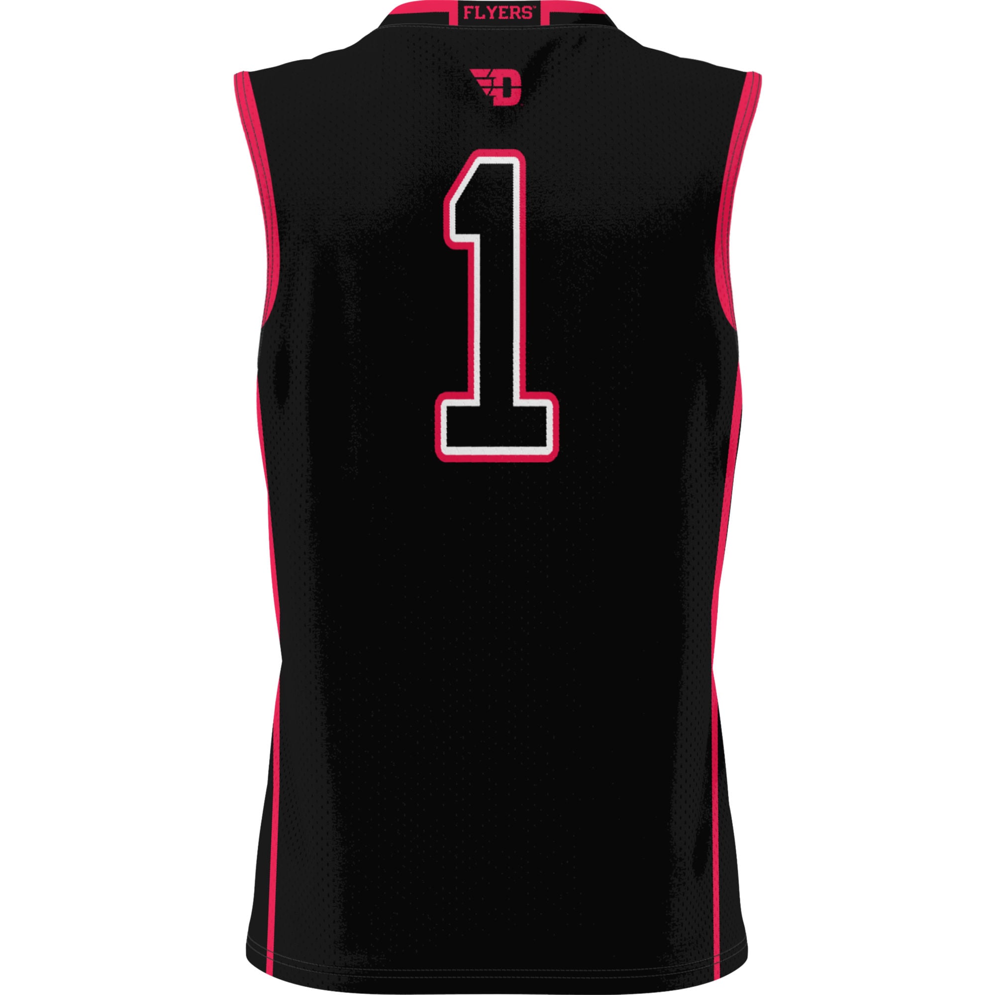 #1 Dayton Flyers GameDay Greats Lightweight Basketball Jersey - Black