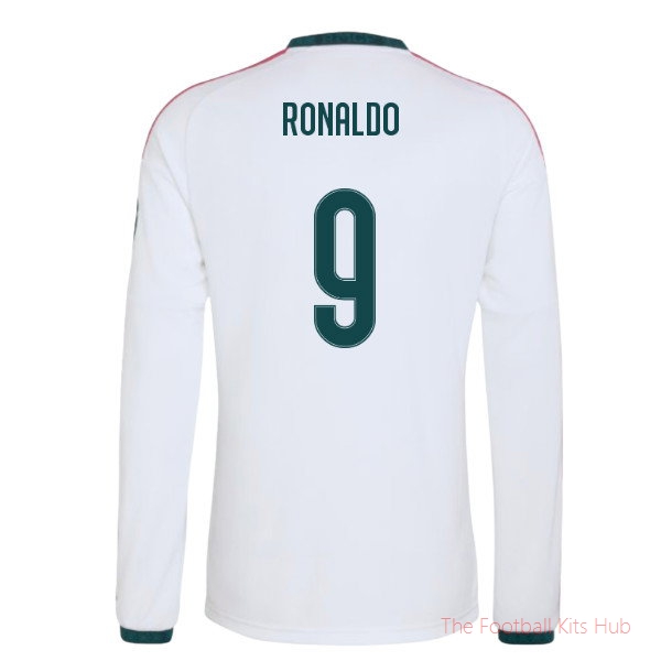 Real Madrid 2026-2027 Long Sleeve Home Shirt (Ronaldo 9)