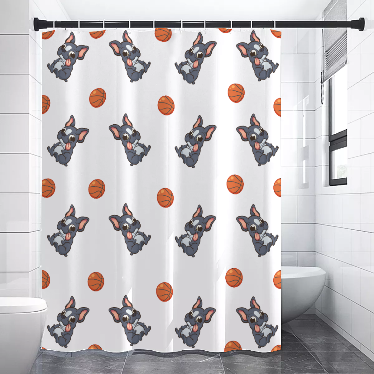French Bulldog Appollo Shower Curtains Cute Frenchie Essential