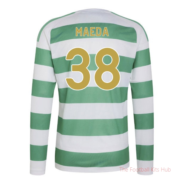 Team Celtic 2026-2027 Long Sleeve Home Shirt (Maeda 38)
