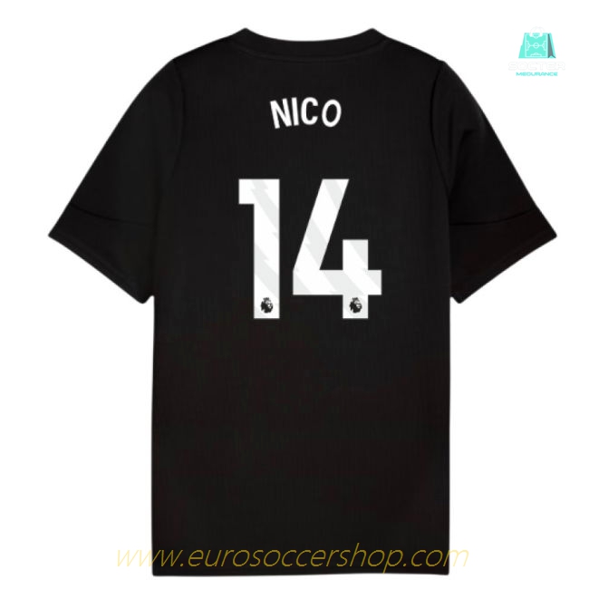 2025-2026 Man City Training Jersey (Black) - Kids (Nico 14)