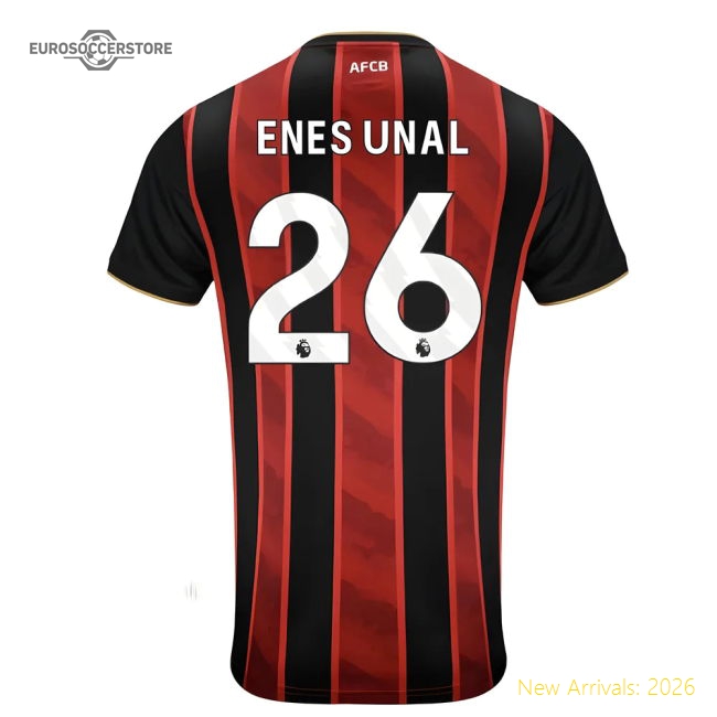 Authentic 2025-2026 Bournemouth Home Shirt (enes Unal 26) - Premium