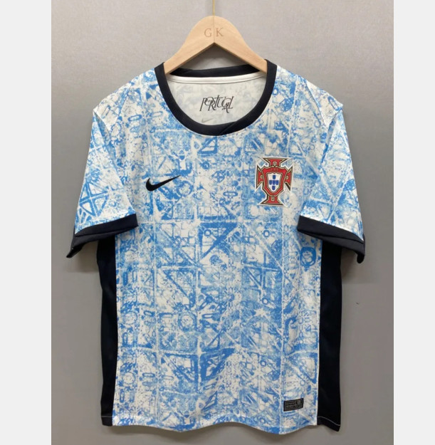 High Performance UEFA Euro 2024 Portugal Away Soccer Jersey Football