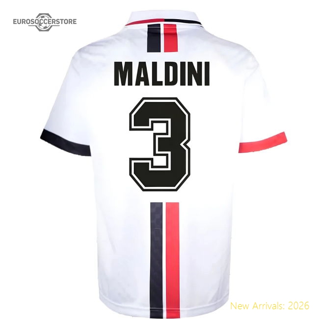 High-Quality Ac Milan 1996 Away Retro Shirt (Maldini 3)