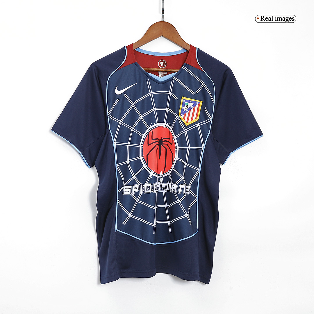 Moisture Wicking Atletico Madrid 0405 Retro Away Football Shirt 9