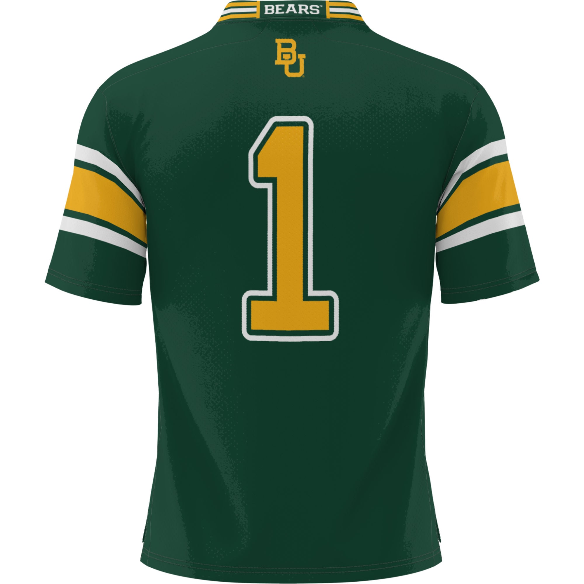 Youth #1 Green Baylor Bears Football Jersey
