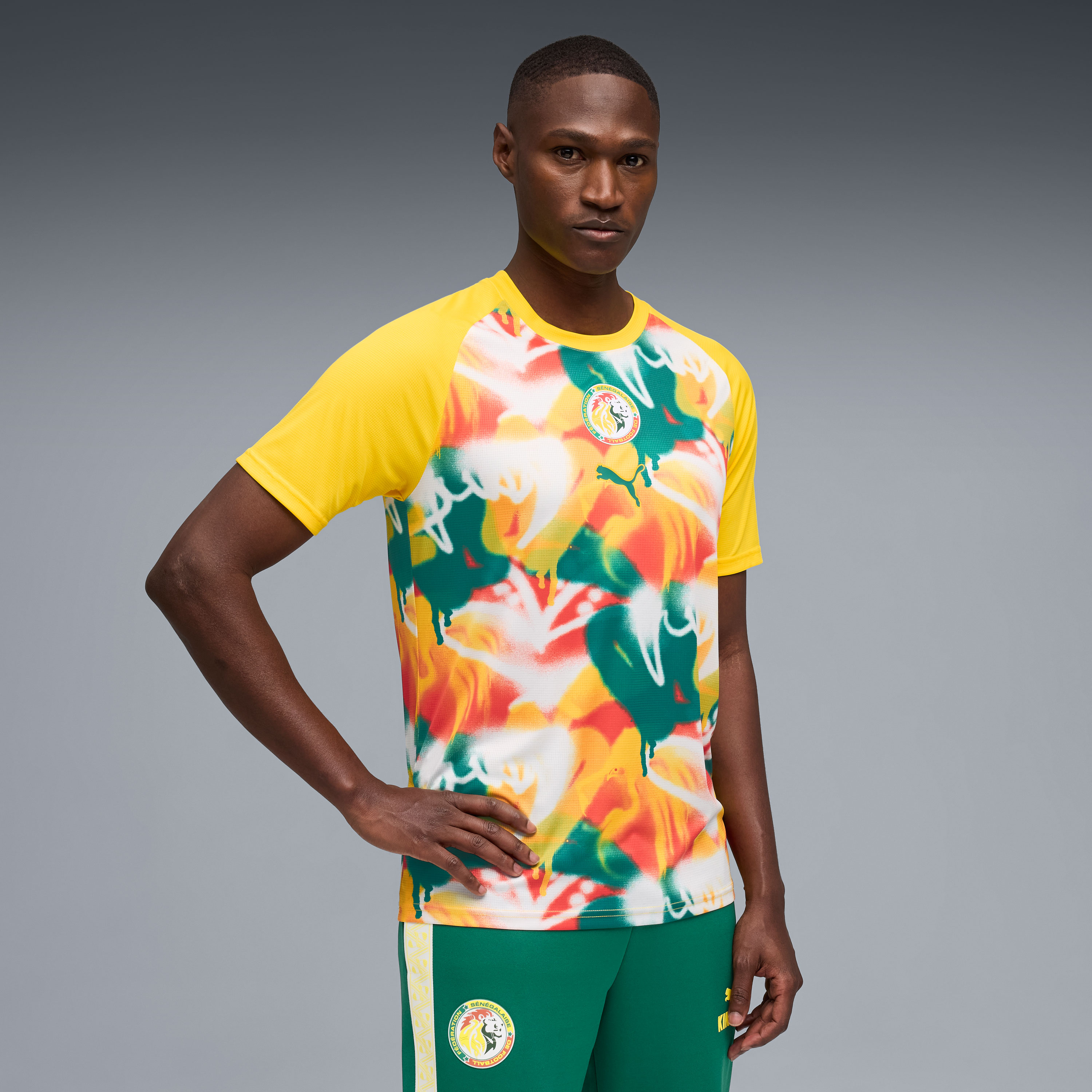 [SJH] Senegal National Team 2026 Pre-Match Jersey Top - Yellow