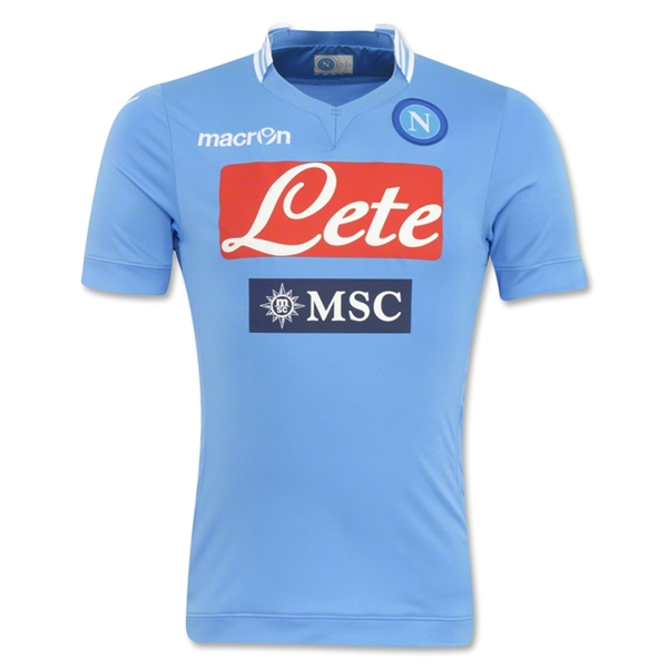 13-14 Napoli Home Blue Jersey Shirt - Official Replica 2235