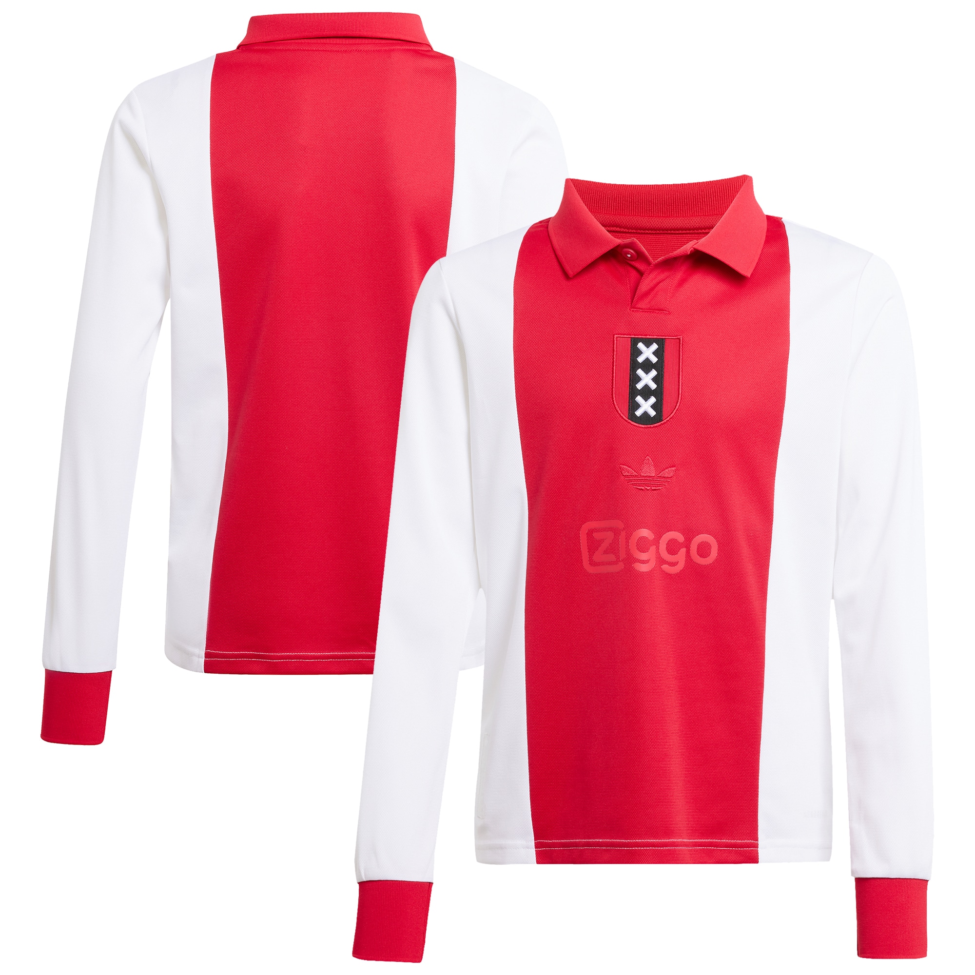 [SD] Ajax Originals Youth 125th Anniversary Replica Long Sleeve Jersey - White