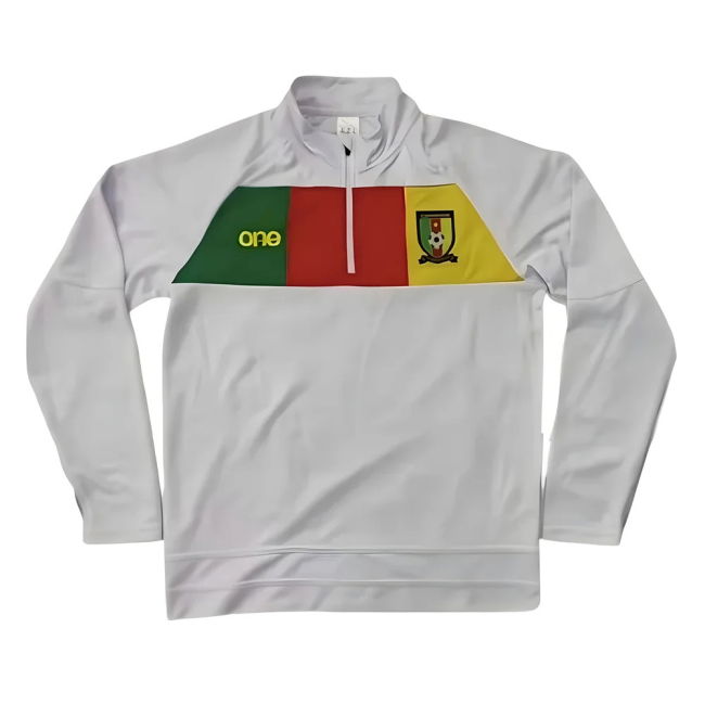 2022-2023 Cameroon 1/4 Zip Training Top (White)